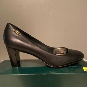 Ralph Lauren Black Heels Classic Pumps